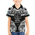 Palau Constitution Day Hawaiian Shirt Belau Seal With Polynesian Pattern - Black
