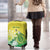 Cook Islands Independence Day Luggage Cover Kuki Airani Tiare Maori Polynesian Pattern - Green