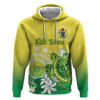 Cook Islands Independence Day Zip Hoodie Kuki Airani Tiare Maori Polynesian Pattern - Green