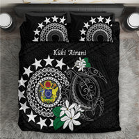 Cook Islands Independence Day Bedding Set Kuki Airani Tiare Maori Polynesian Pattern - Black LT14 Black - Polynesian Pride