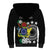 Cook Islands Independence Day Sherpa Hoodie Kuki Airani Tiare Maori Polynesian Pattern - Black