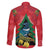 New Zealand Christmas In July Family Matching Summer Maxi Dress and Hawaiian Shirt Kowhai Tui Bird With Pohutukawa - Red