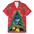 New Zealand Christmas In July Hawaiian Shirt Kowhai Tui Bird With Pohutukawa - Red
