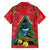 New Zealand Christmas In July Hawaiian Shirt Kowhai Tui Bird With Pohutukawa - Red