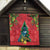 New Zealand Christmas In July Quilt Kowhai Tui Bird With Pohutukawa - Red
