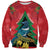 New Zealand Christmas In July Sweatshirt Kowhai Tui Bird With Pohutukawa - Red