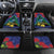 New Zealand Christmas In July Car Mats Kowhai Tui Bird With Pohutukawa - Blue