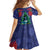New Zealand Christmas In July Family Matching Summer Maxi Dress and Hawaiian Shirt Kowhai Tui Bird With Pohutukawa - Blue