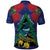 New Zealand Christmas In July Polo Shirt Kowhai Tui Bird With Pohutukawa - Blue