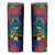 New Zealand Christmas In July Skinny Tumbler Kowhai Tui Bird With Pohutukawa - Blue