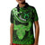 Polynesian Pride Taurus Zodiac Kid Polo Shirt Astrological Sign Tribal Plumeria Green Galaxy LT14 Kid Green - Polynesian Pride