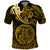 Polynesian Pride Leo Zodiac Polo Shirt Astrological Sign Tribal Plumeria Gold Galaxy LT14 Gold - Polynesian Pride