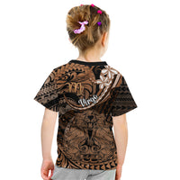 Polynesian Pride Virgo Zodiac Kid T Shirt Astrological Sign Tribal Plumeria Brown Galaxy LT14 - Polynesian Pride