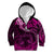 Polynesian Pride Libra Zodiac Kid Hoodie Astrological Sign Tribal Plumeria Pink Galaxy LT14 Zip Hoodie Pink - Polynesian Pride