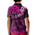 Polynesian Pride Libra Zodiac Kid Polo Shirt Astrological Sign Tribal Plumeria Pink Galaxy LT14 - Polynesian Pride