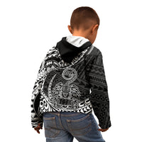 Polynesian Pride Scorpio Zodiac Kid Hoodie Astrological Sign Tribal Plumeria Black LT14 - Polynesian Pride