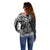 Polynesian Pride Scorpio Zodiac Off Shoulder Sweater Astrological Sign Tribal Plumeria Black LT14 - Polynesian Pride