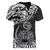 Polynesian Pride Scorpio Zodiac Women V Neck T Shirt Astrological Sign Tribal Plumeria Black LT14 - Polynesian Pride