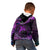Polynesian Pride Sagittarius Zodiac Kid Hoodie Astrological Sign Tribal Plumeria Purple Galaxy LT14 - Polynesian Pride