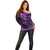 Polynesian Pride Sagittarius Zodiac Off Shoulder Sweater Astrological Sign Tribal Plumeria Purple Galaxy LT14 - Polynesian Pride