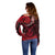 Polynesian Pride Capricorn Zodiac Off Shoulder Sweater Astrological Sign Tribal Plumeria Red Galaxy LT14 - Polynesian Pride