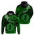 Polynesian Pride Pisces Zodiac Hoodie Astrological Sign Tribal Plumeria Green Galaxy LT14 - Polynesian Pride