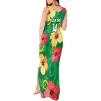 Custom Vanuatu Cricket Tank Maxi Dress 2024 Tropical Flowers Version