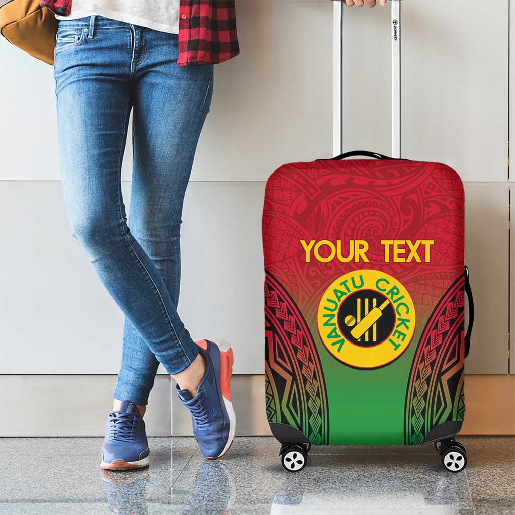 Custom Vanuatu Cricket Luggage Cover 2024 Polynesian Pattern Sporty Style LT14 - Polynesian Pride