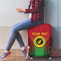 Custom Vanuatu Cricket Luggage Cover 2024 Polynesian Pattern Sporty Style LT14 - Polynesian Pride
