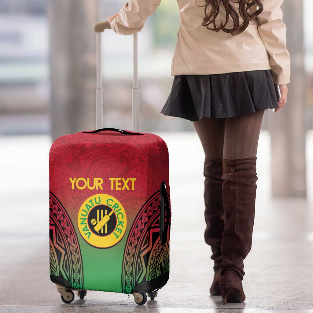 Custom Vanuatu Cricket Luggage Cover 2024 Polynesian Pattern Sporty Style LT14 - Polynesian Pride