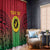 Custom Vanuatu Cricket Window Curtain 2024 Polynesian Pattern Sporty Style