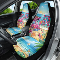Flamingo Aloha Hawaii Car Seat Cover It's 5 OClock Somewhere Tropical Vibes LT14 - Polynesian Pride