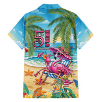 Flamingo Aloha Hawaii Family Matching Puletasi and Hawaiian Shirt It's 5 OClock Somewhere Tropical Vibes LT14 - Polynesian Pride