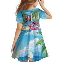 Flamingo Aloha Hawaii Family Matching Summer Maxi Dress and Hawaiian Shirt It's 5 OClock Somewhere Tropical Vibes LT14 - Polynesian Pride