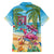 Flamingo Aloha Hawaii Family Matching Summer Maxi Dress and Hawaiian Shirt It's 5 O’Clock Somewhere Tropical Vibes - Polynesian Pride