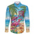 Flamingo Aloha Hawaii Family Matching Summer Maxi Dress and Hawaiian Shirt It's 5 O’Clock Somewhere Tropical Vibes - Polynesian Pride