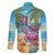 Flamingo Aloha Hawaii Family Matching Summer Maxi Dress and Hawaiian Shirt It's 5 O’Clock Somewhere Tropical Vibes - Polynesian Pride