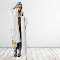 Flamingo Aloha Hawaii Hooded Blanket It's 5 O’Clock Somewhere Tropical Vibes - Polynesian Pride