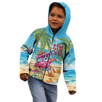 Flamingo Aloha Hawaii Kid Hoodie It's 5 OClock Somewhere Tropical Vibes LT14 - Polynesian Pride