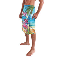 Flamingo Aloha Hawaii Lavalava It's 5 O’Clock Somewhere Tropical Vibes - Polynesian Pride