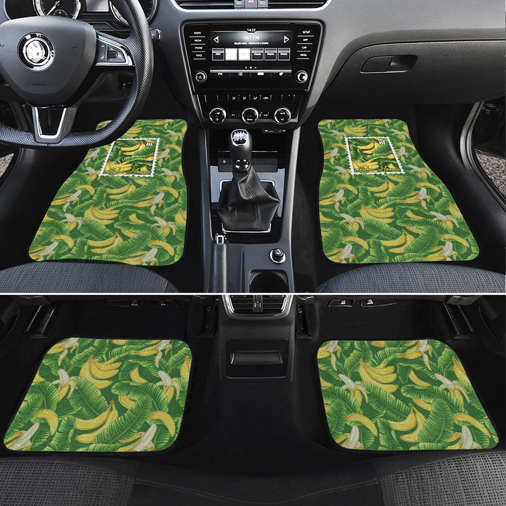 Aloha Hawaii Maia Car Mats Hawaiian Banana Stylized Stamp