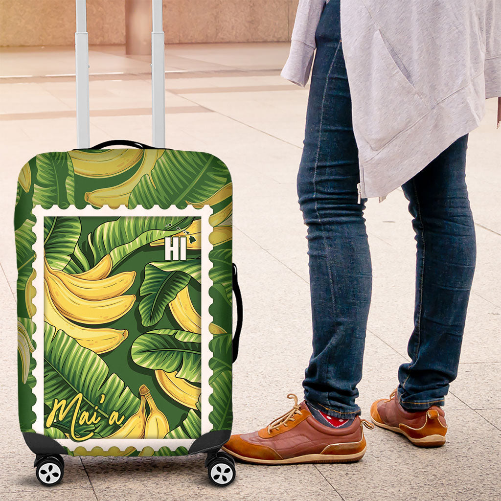 Aloha Hawaii Maia Luggage Cover Hawaiian Banana Stylized Stamp