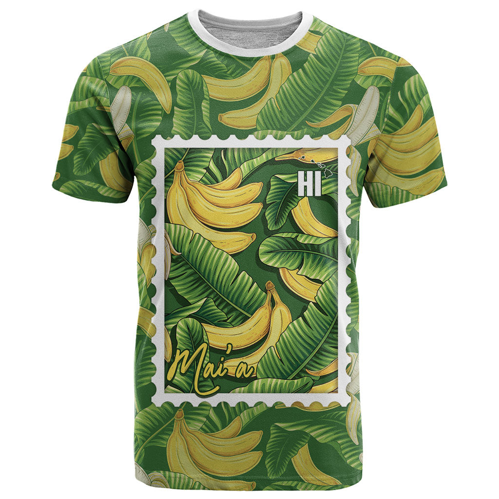Aloha Hawaii Maia T Shirt Hawaiian Banana Stylized Stamp