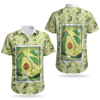 Aloha Hawaii Avocado Couples Matching Puletasi and Hawaiian Shirt Hawaiian Fruit Stylized Stamp LT14 - Polynesian Pride