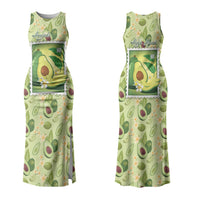 Aloha Hawaii Avocado Couples Matching Tank Maxi Dress and Hawaiian Shirt Hawaiian Fruit Stylized Stamp LT14 - Polynesian Pride