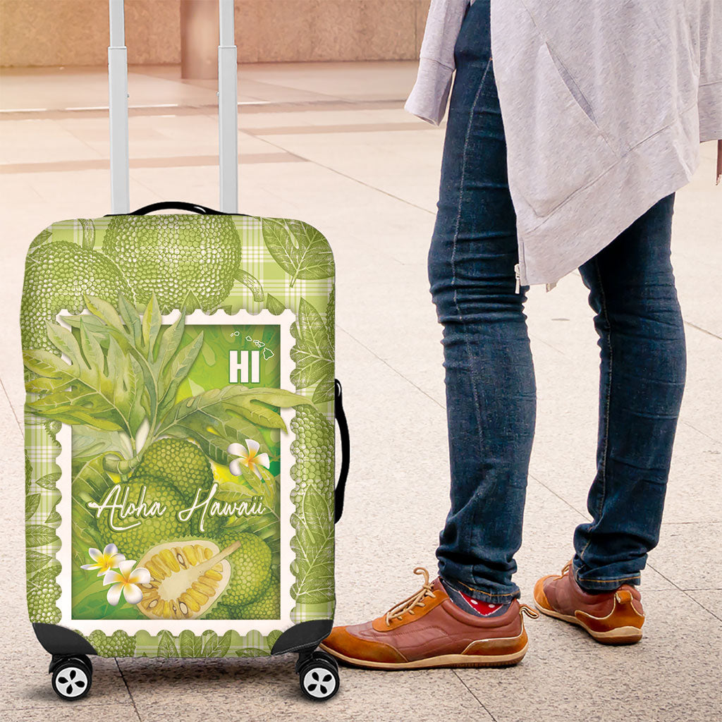 Aloha Hawaii Ulu Palaka Motifs Luggage Cover Hawaiian Breadfruit Stylized Stamp