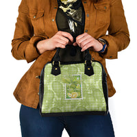 Aloha Hawaii Ulu Palaka Motifs Shoulder Handbag Hawaiian Breadfruit Stylized Stamp LT14 - Polynesian Pride