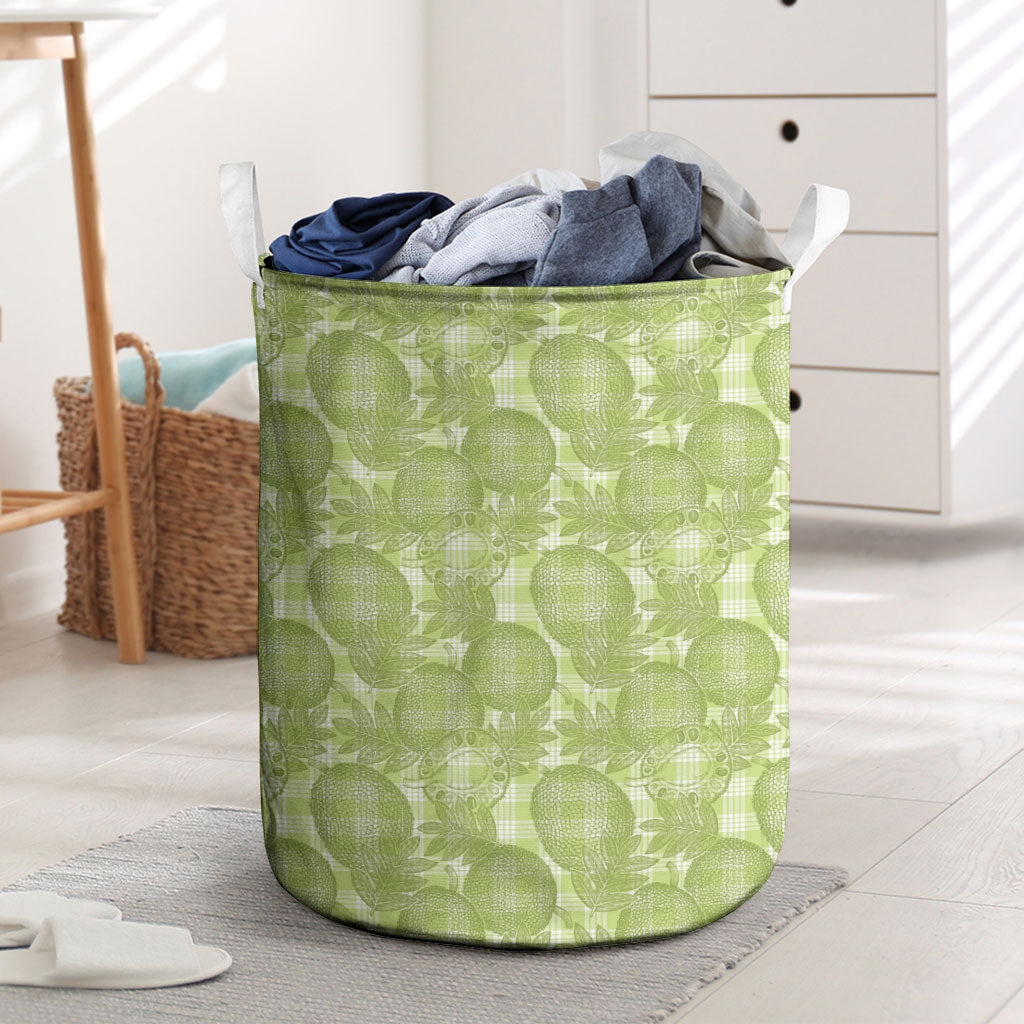 Omaomao Hawaii Breadfruit Palaka Motifs Laundry Basket