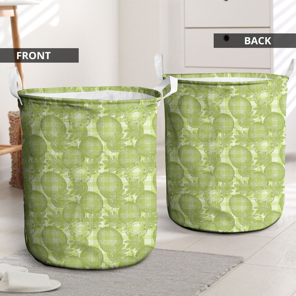 Omaomao Hawaii Breadfruit Palaka Motifs Laundry Basket