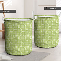 Omaomao Hawaii Breadfruit Palaka Motifs Laundry Basket